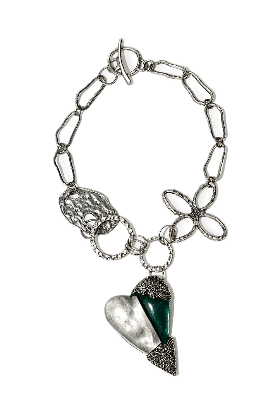 COLLAR DUAL HEART