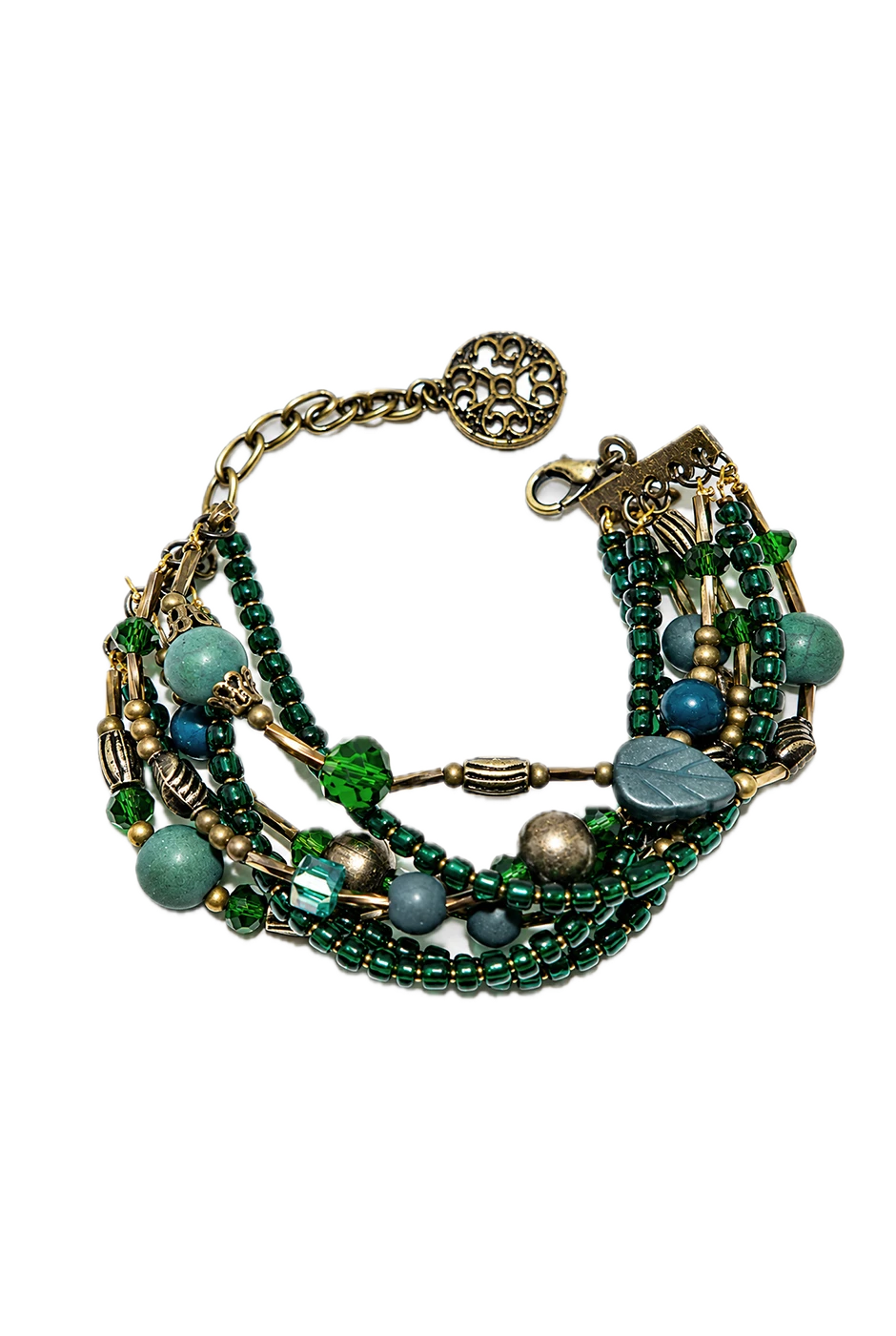 PULSERA BOHO EMERALD